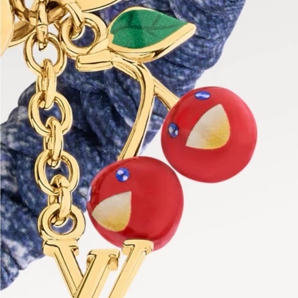LOUIS VUITTON 🍒 LV x TM Takashi Murakami Tressage Bracelet/Denim Blue / 19 NIB - Picture 4 of 6